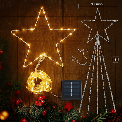 Luz led estrella con ramales SOLAR