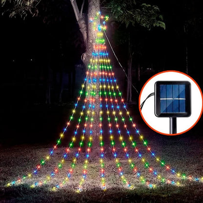 Luz led estrella con ramales SOLAR