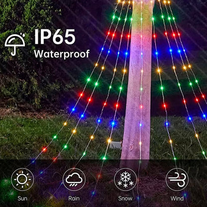 Luz led estrella con ramales SOLAR