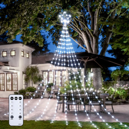 Luz led estrella con ramales SOLAR